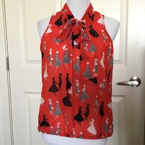 Sheer Banana Republic Fashionista Top